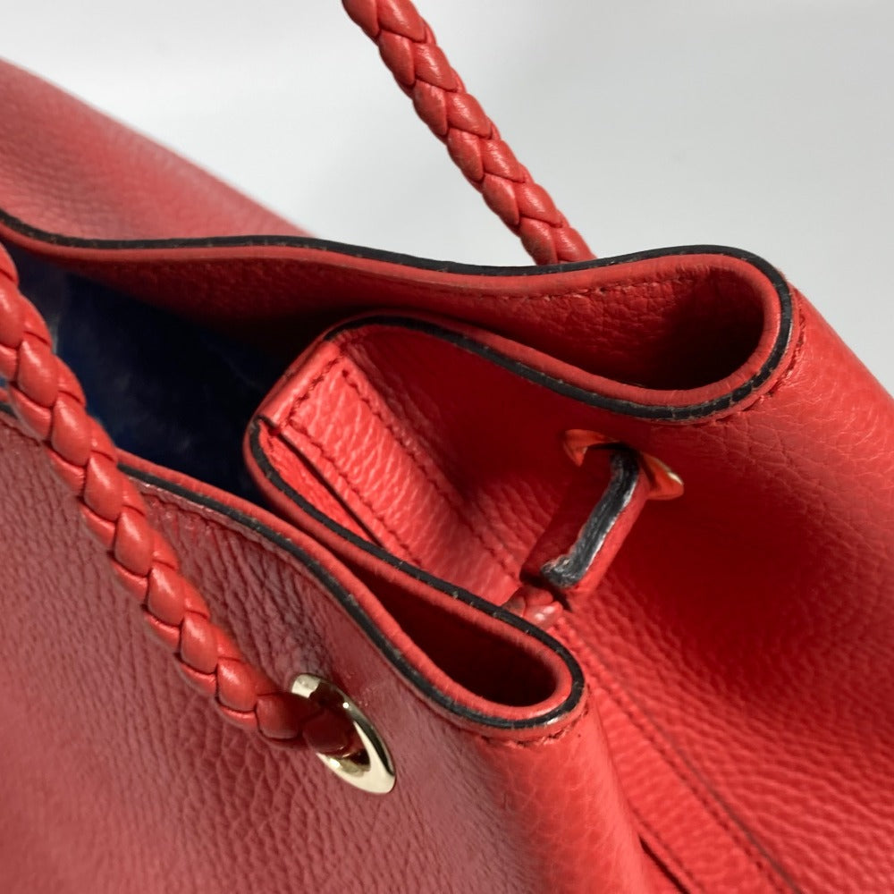 GUCCI Tote Bag 380118 leather Red type logo Shoulder Bag Shoulder Bag Women Secondhand
