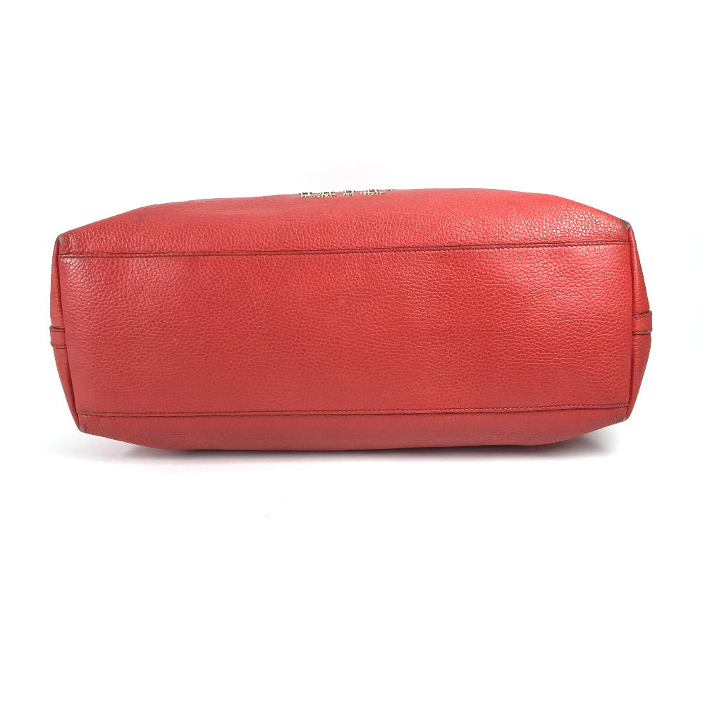 GUCCI Tote Bag 380118 leather Red type logo Shoulder Bag Shoulder Bag Women Secondhand