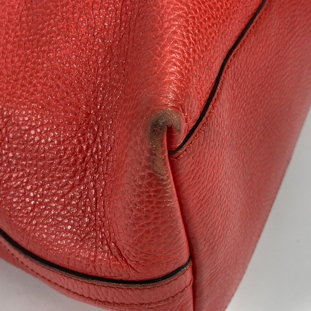 GUCCI Tote Bag 380118 leather Red type logo Shoulder Bag Shoulder Bag Women Secondhand