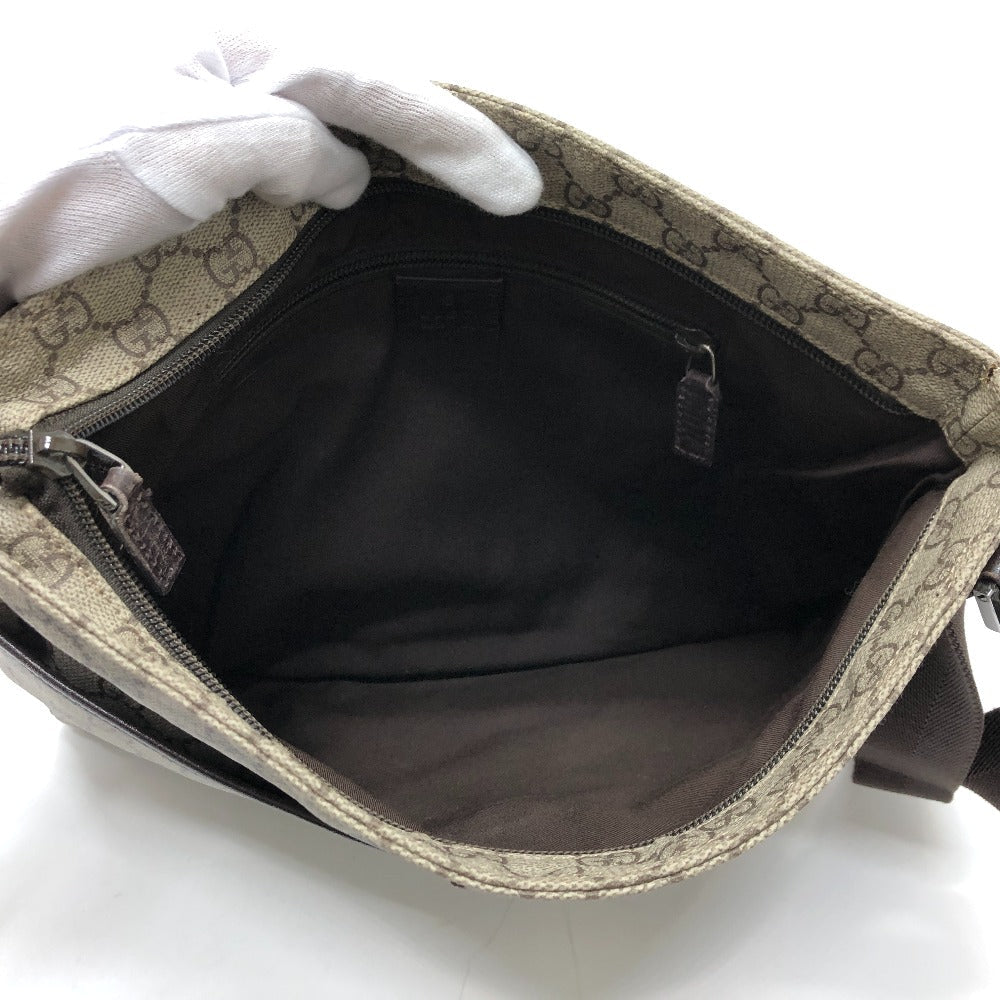 GUCCI Shoulder Bag 141198 GG Supreme Canvas beige GG Messenger bag Women Used