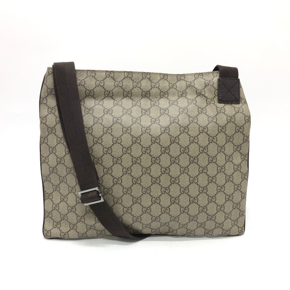 GUCCI Shoulder Bag 141198 GG Supreme Canvas beige GG Messenger bag Women Used