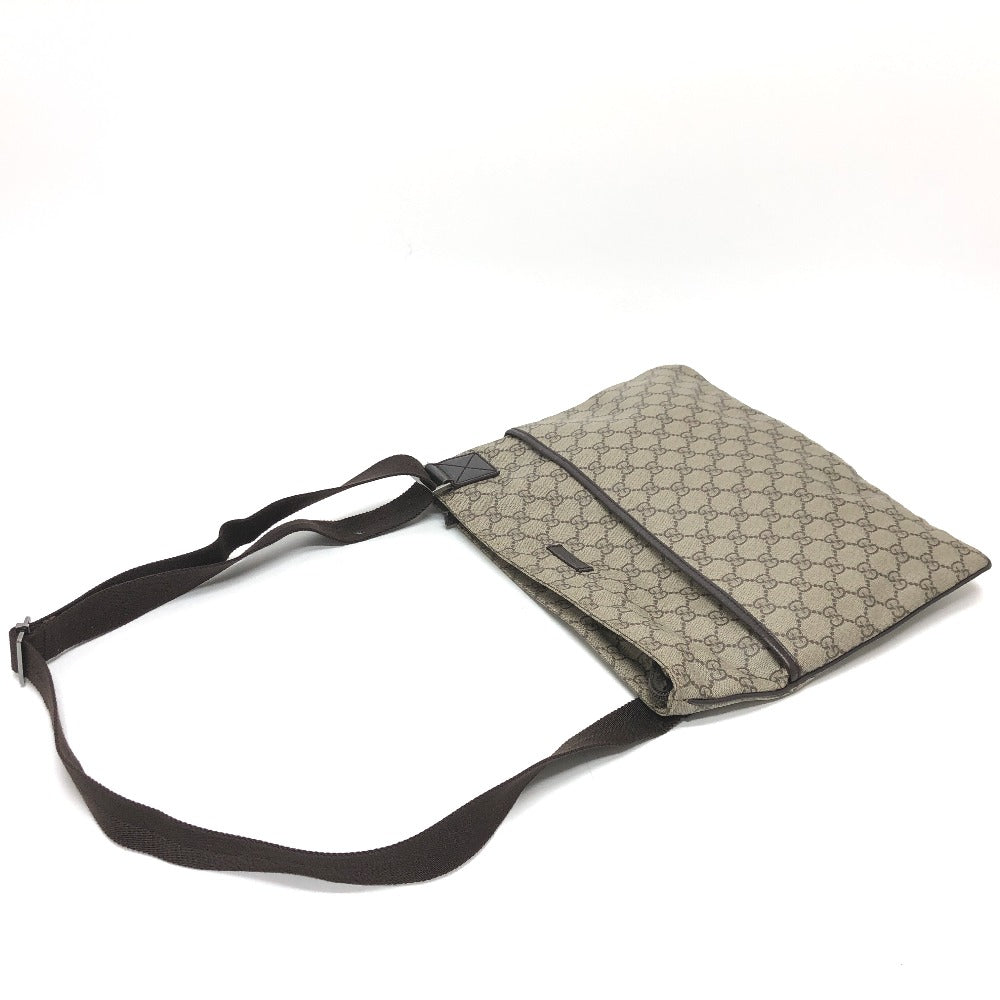 GUCCI Shoulder Bag 141198 GG Supreme Canvas beige GG Messenger bag Women Used