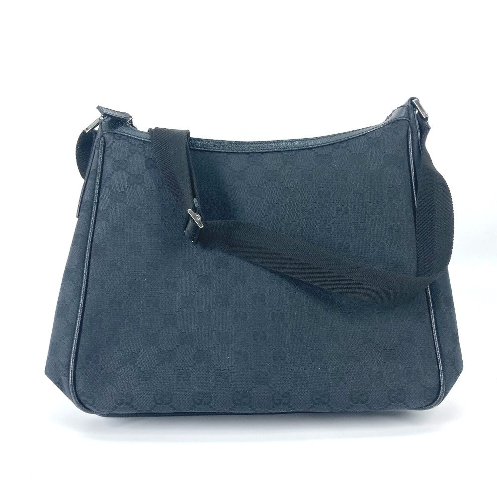 GUCCI Shoulder Bag 114272 GG canvas black GG mens Used