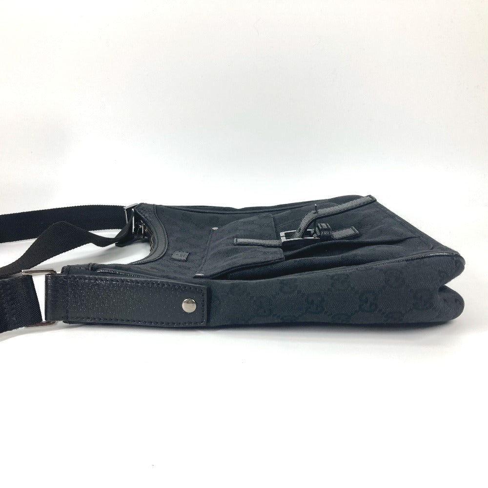 GUCCI Shoulder Bag 114272 GG canvas black GG mens Used