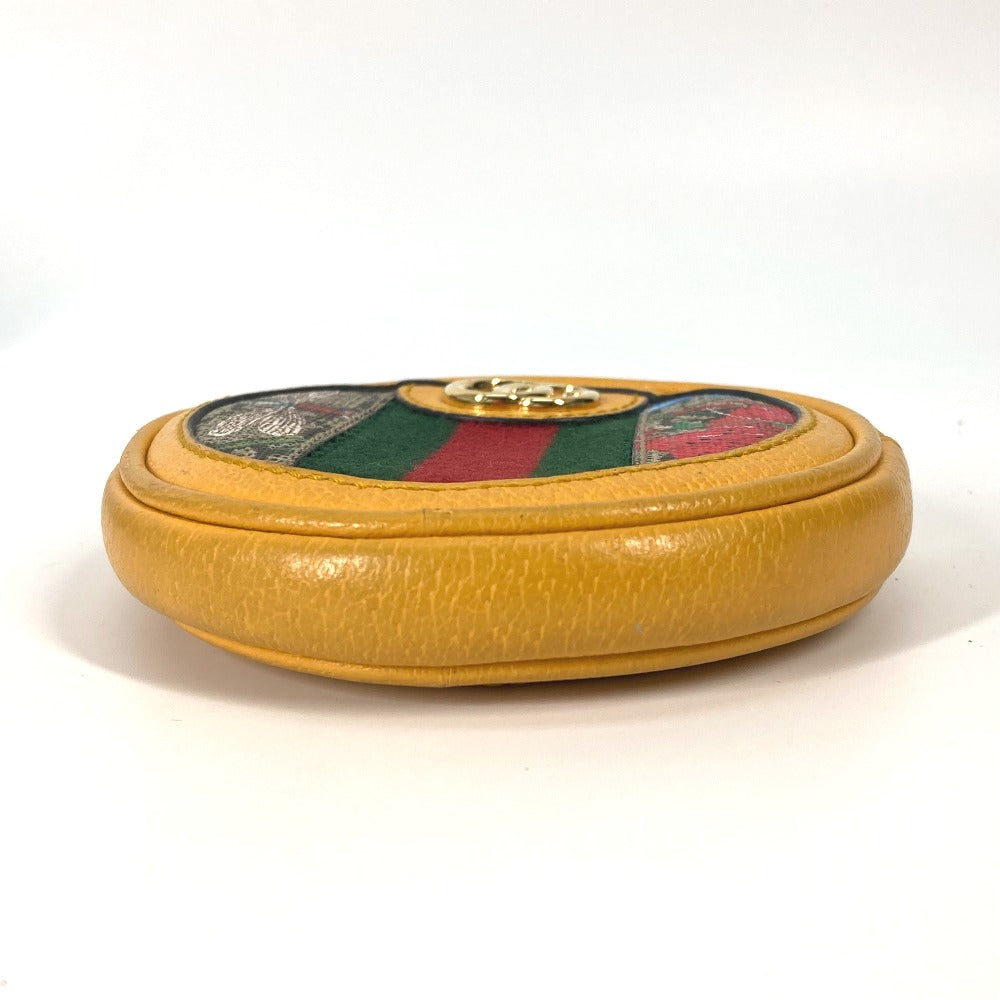 GUCCI Coin case 574840 GG Supreme Canvas yellow GG Marmont Sherry line