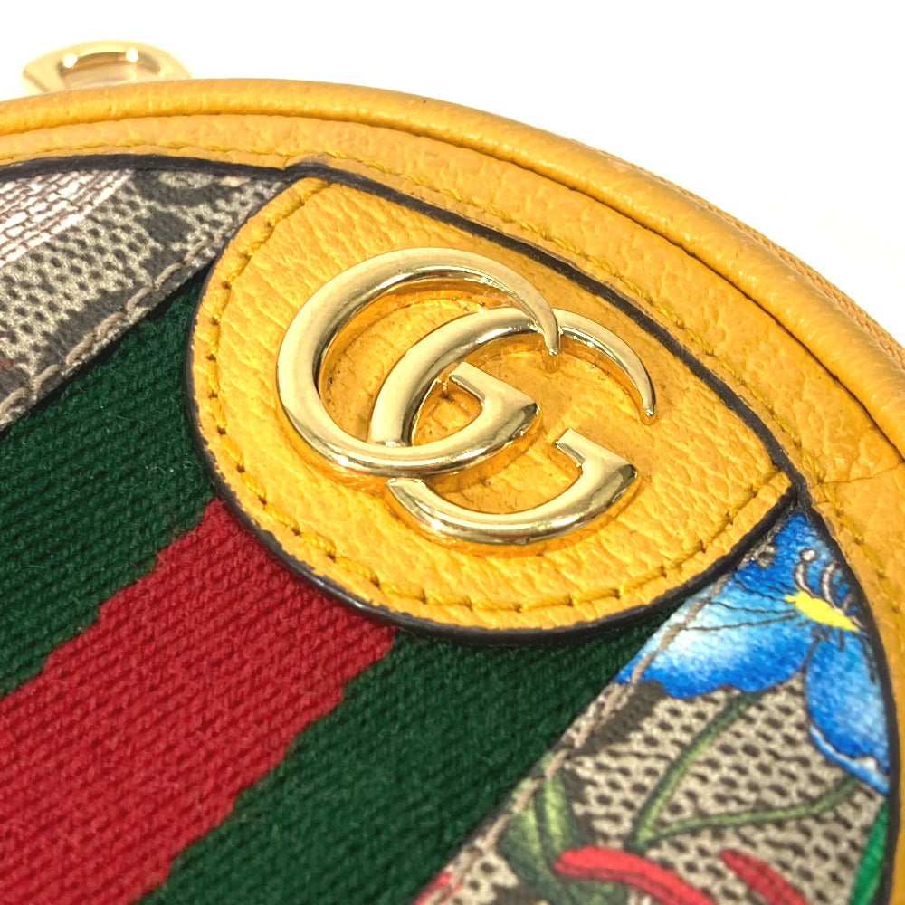 GUCCI Coin case 574840 GG Supreme Canvas yellow GG Marmont Sherry line