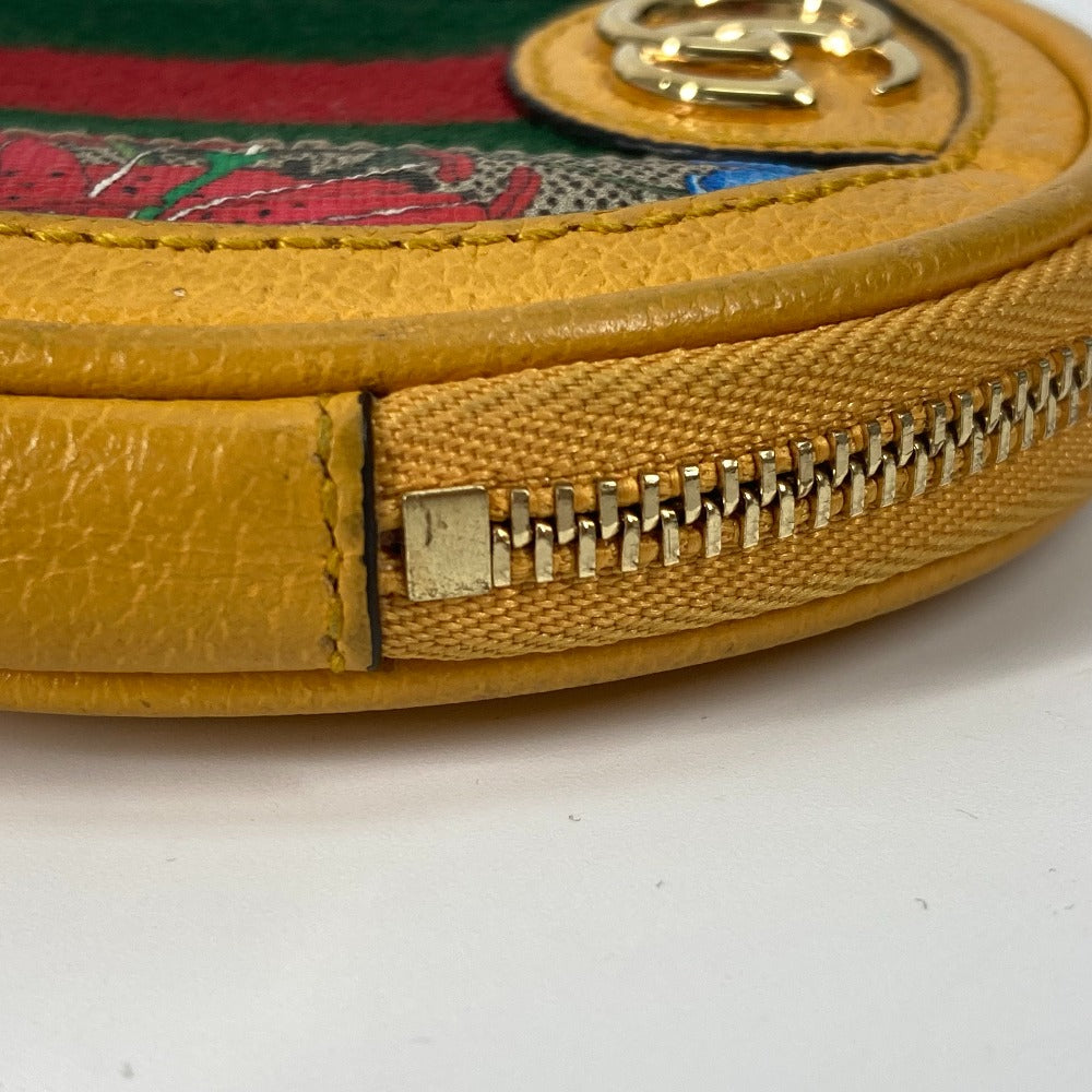 GUCCI Coin case 574840 GG Supreme Canvas yellow GG Marmont Sherry line