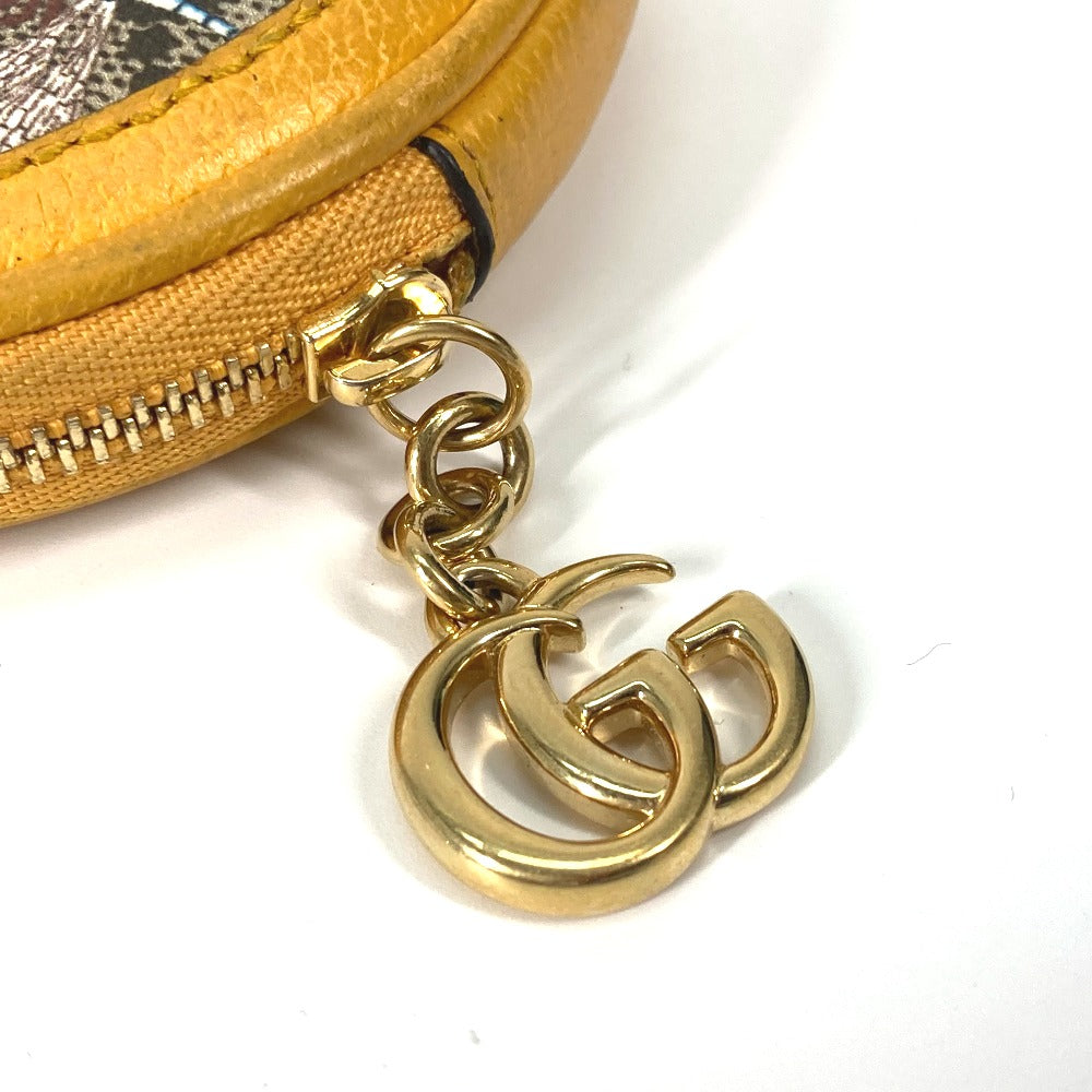 GUCCI Coin case 574840 GG Supreme Canvas yellow GG Marmont Sherry line