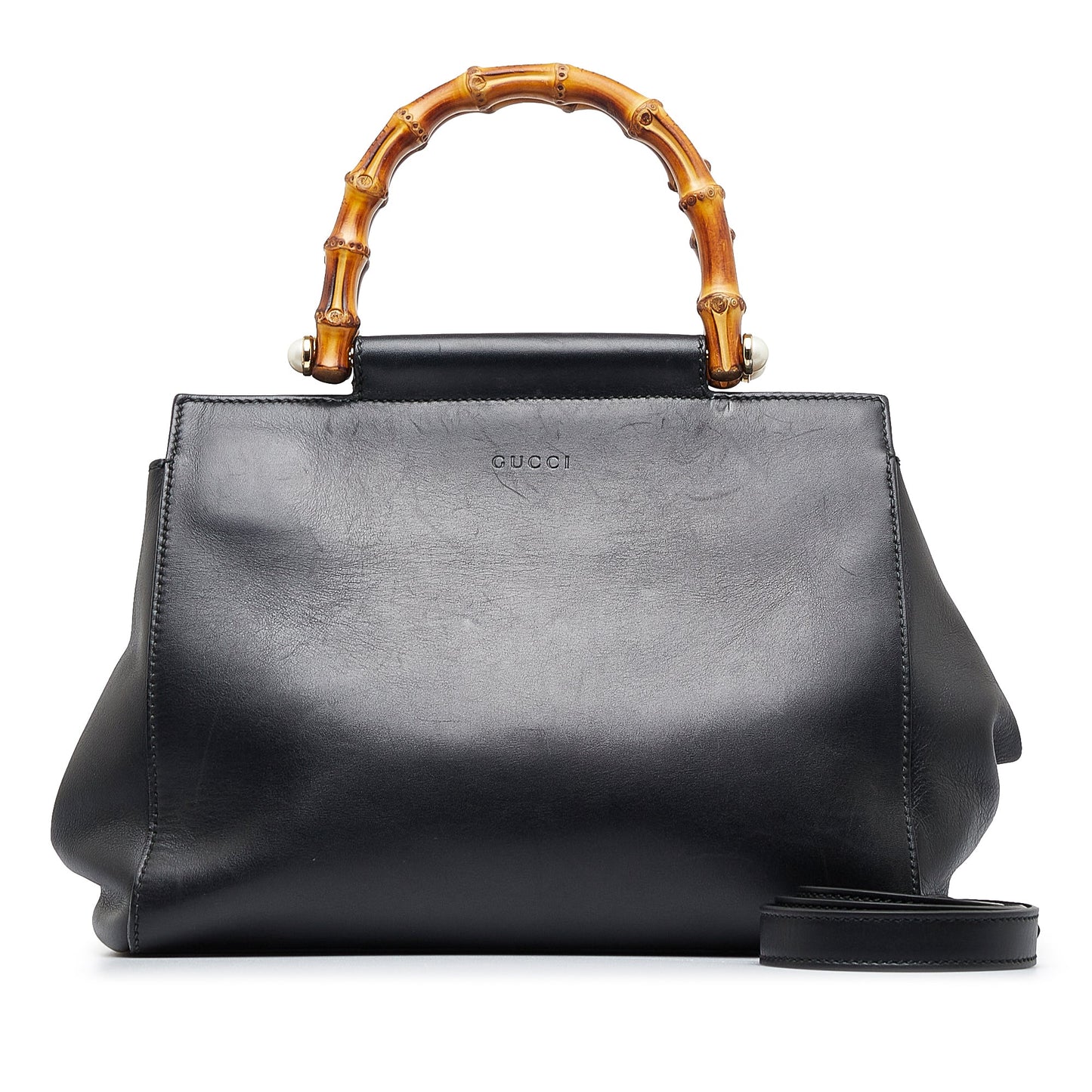 Gucci Bamboo Nymphaea Small Black