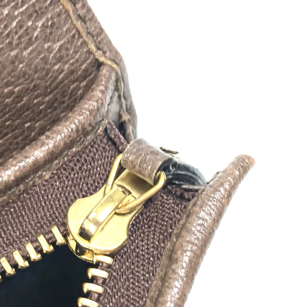 GUCCI Folded wallet 593662 GG Supreme Canvas beige GG Shelly line Ophidia mini wallet Women Secondhand