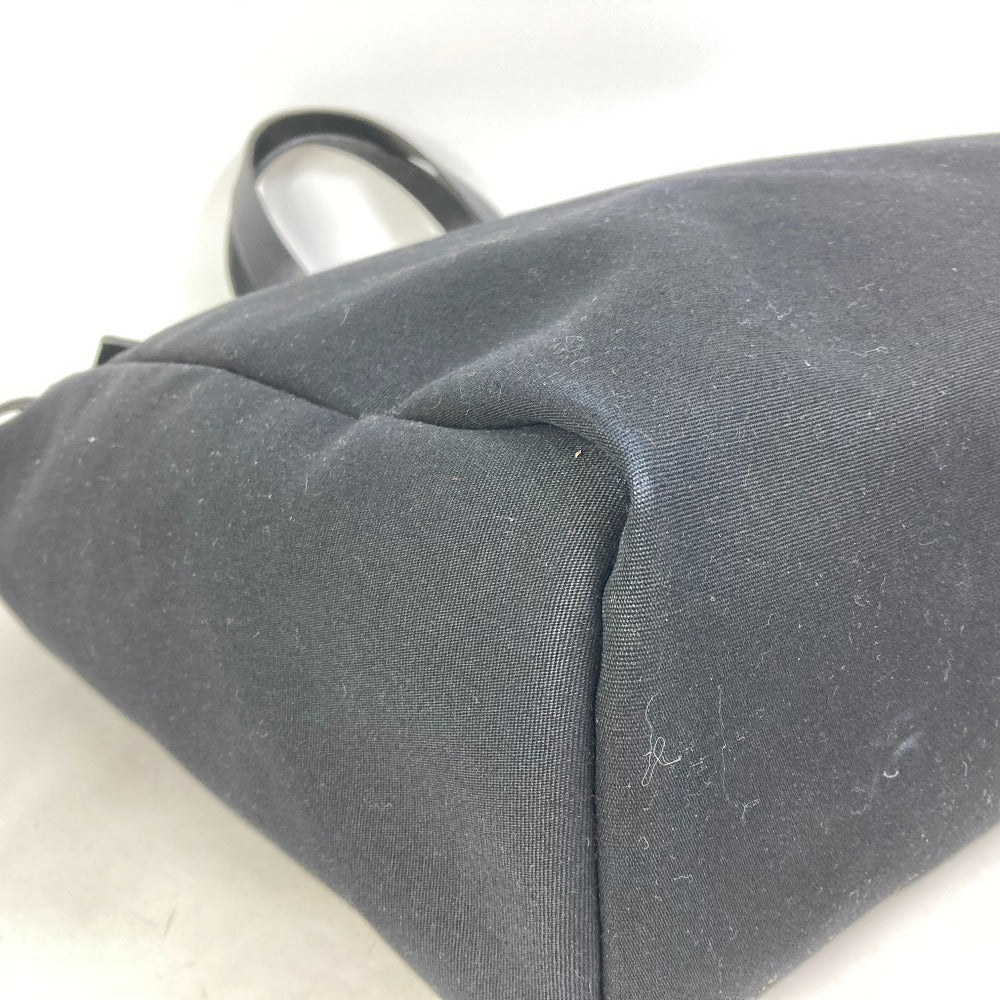 HERMES Tote Bag Canvas / leather black Herbag Cabass GM