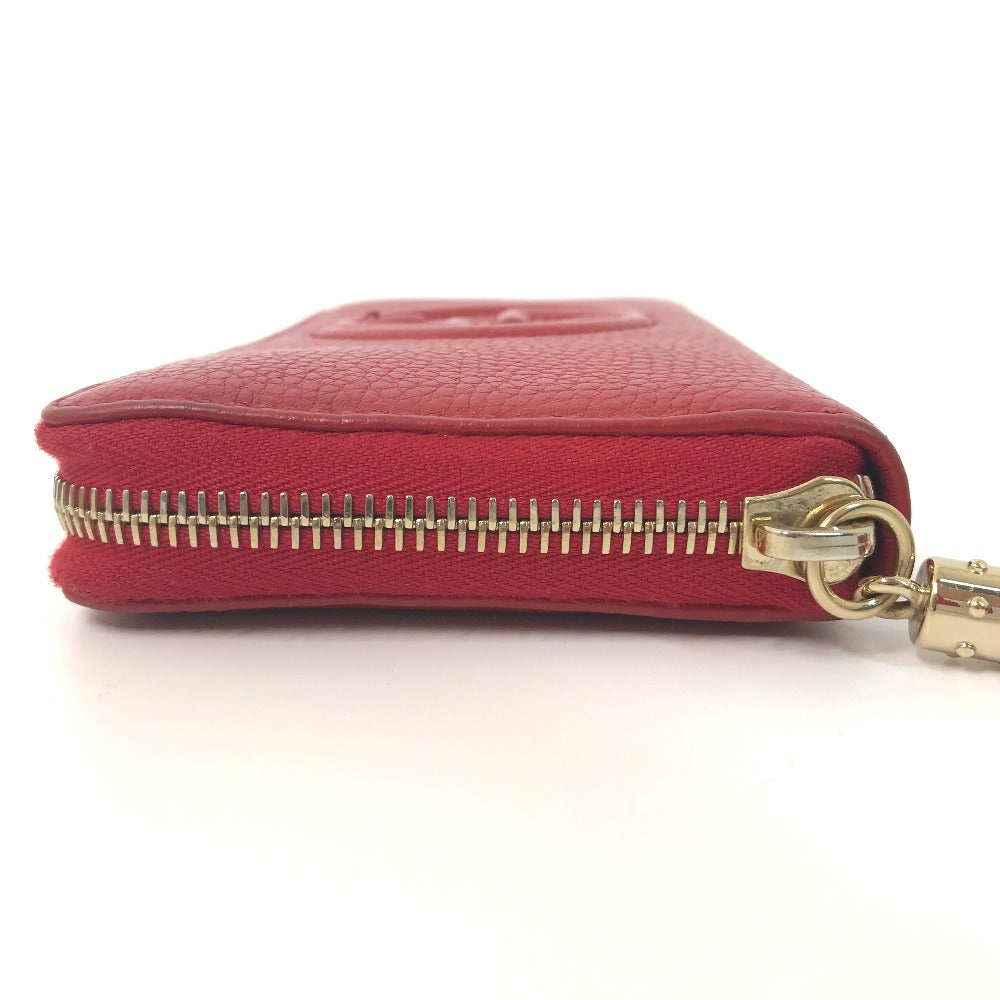 GUCCI Long Wallet Purse 598187 leather Red Long wallet with tassel GG Soho Women Used