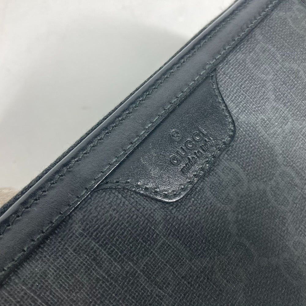 GUCCI Long Wallet Purse 322147 GG Supreme canvas, leather gray Long wallet GG Supreme mens Used