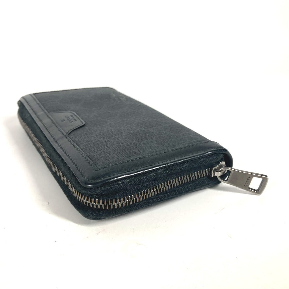 GUCCI Long Wallet Purse 322147 GG Supreme canvas, leather gray Long wallet GG Supreme mens Used