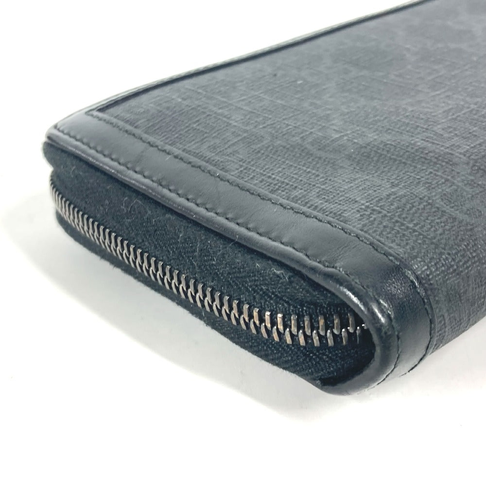 GUCCI Long Wallet Purse 322147 GG Supreme canvas, leather gray Long wallet GG Supreme mens Used