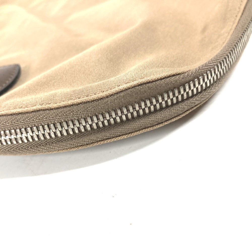 HERMES Handbag Leather / canvas beige Edit 42 mens Used
