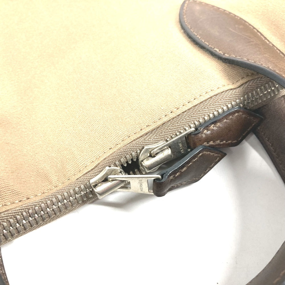 HERMES Handbag Leather / canvas beige Edit 42 mens Used