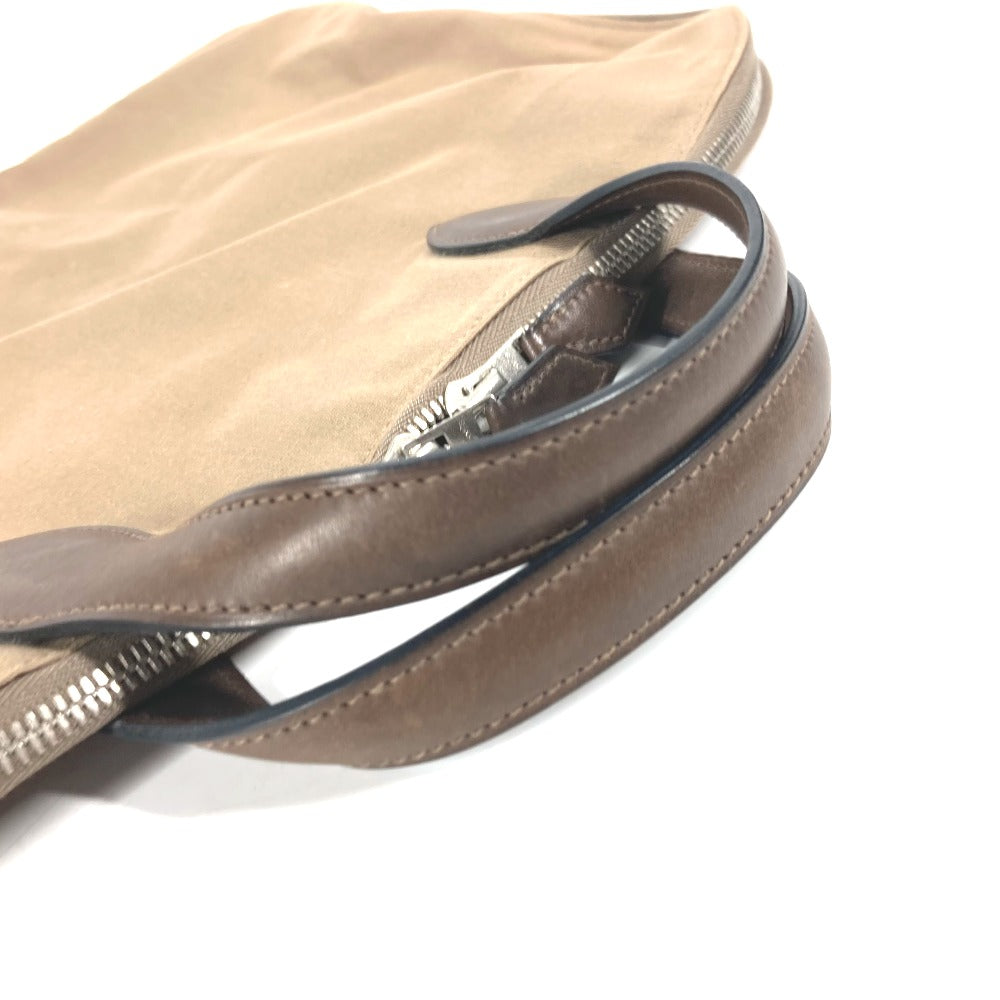 HERMES Handbag Leather / canvas beige Edit 42 mens Used