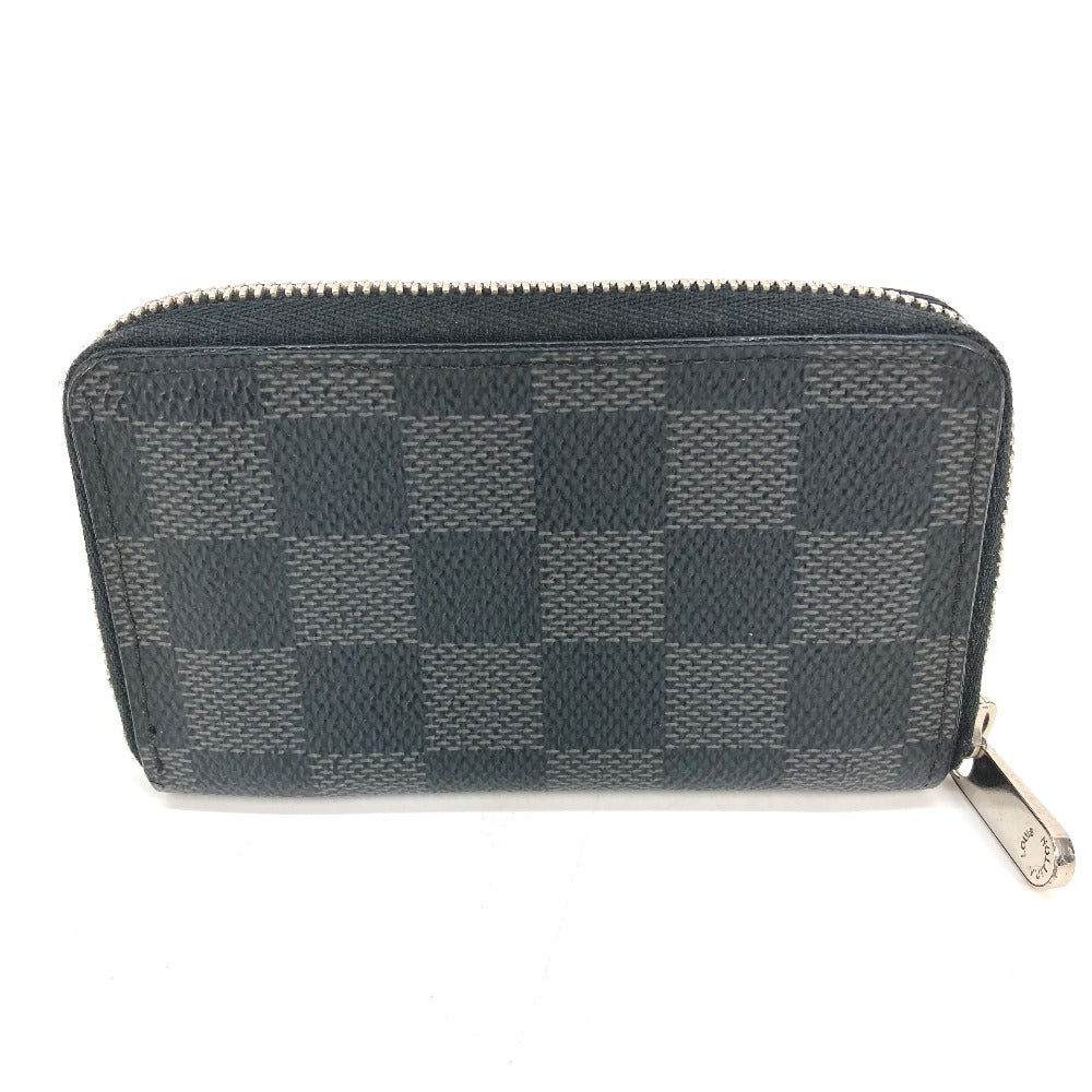 LOUIS VUITTON Coin case N63076 Damier Grafitto Canvas black Damier Grafitte Zippy coin purse