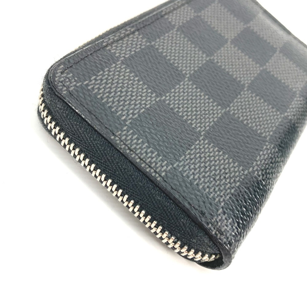 LOUIS VUITTON Coin case N63076 Damier Grafitto Canvas black Damier Grafitte Zippy coin purse