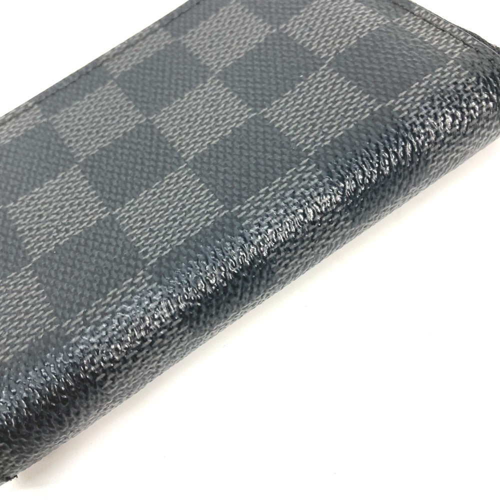 LOUIS VUITTON Coin case N63076 Damier Grafitto Canvas black Damier Grafitte Zippy coin purse