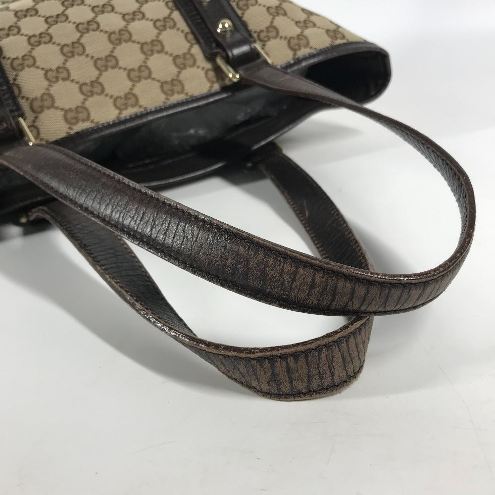 GUCCI Shoulder Bag 137396 GG canvas/leather , GG canvas/leather beige Sherry line GG Women Used
