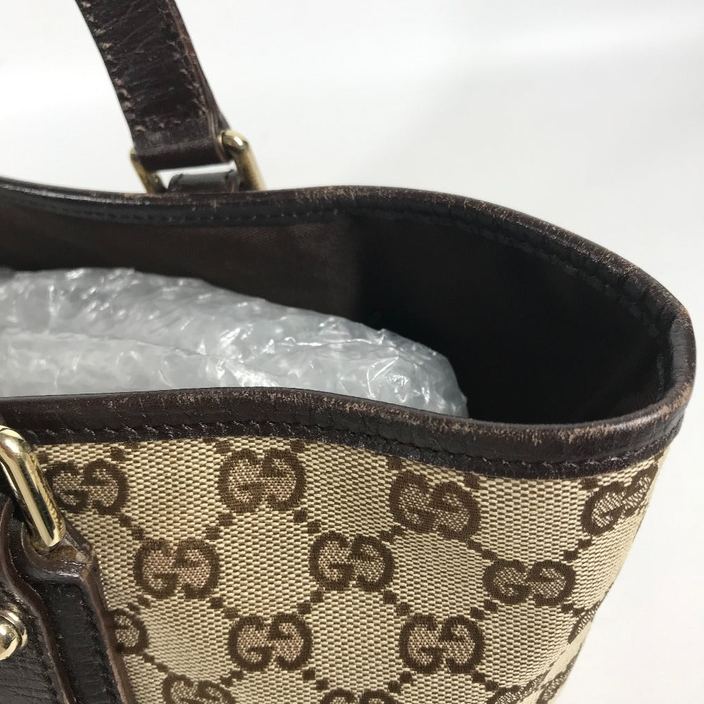 GUCCI Shoulder Bag 137396 GG canvas/leather , GG canvas/leather beige Sherry line GG Women Used