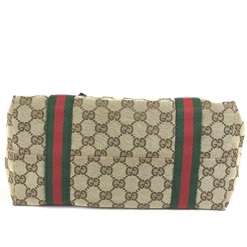 GUCCI Shoulder Bag 137396 GG canvas/leather , GG canvas/leather beige Sherry line GG Women Used