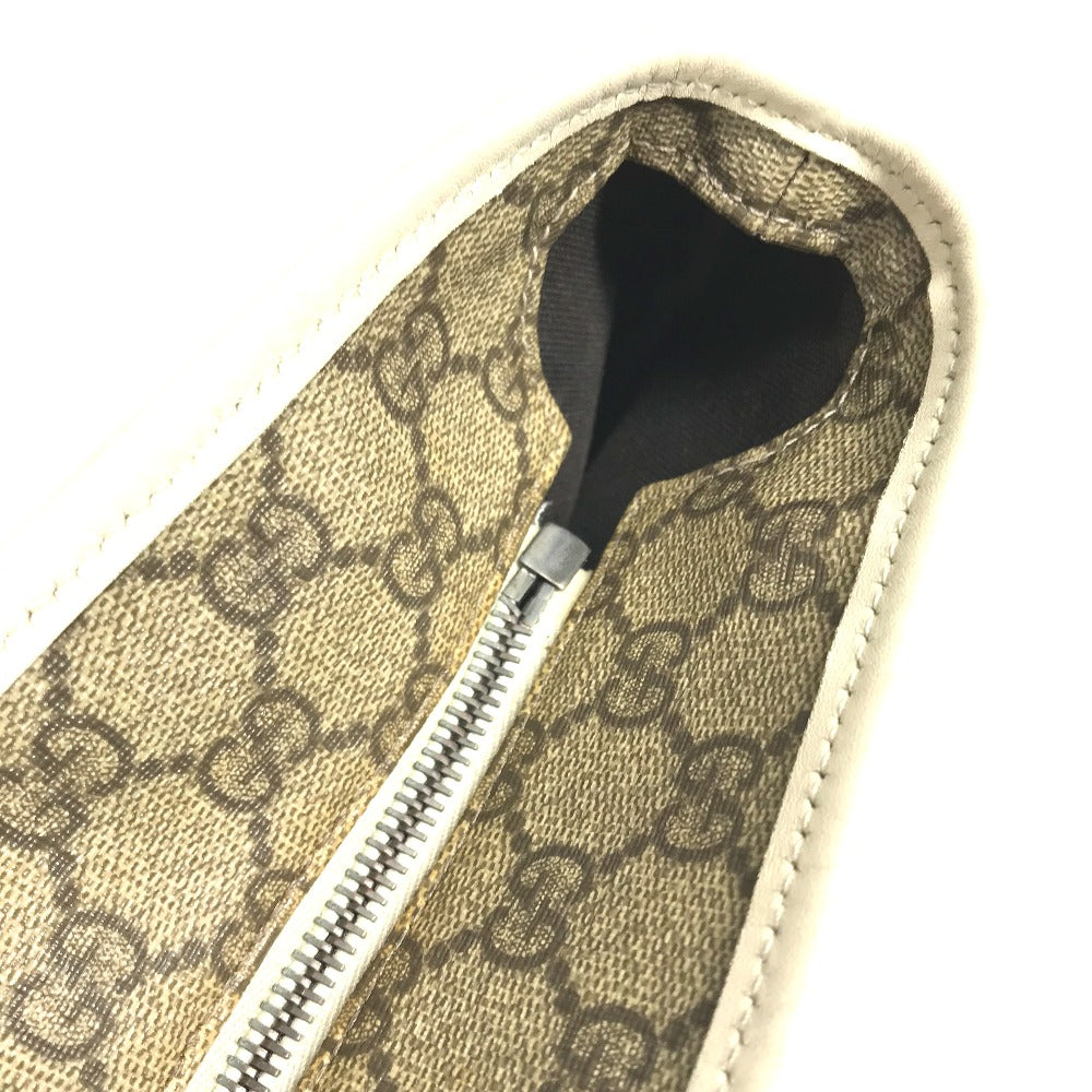 GUCCI Shoulder Bag 211137 GG Supreme canvas, leather beige GG Supreme Women Used