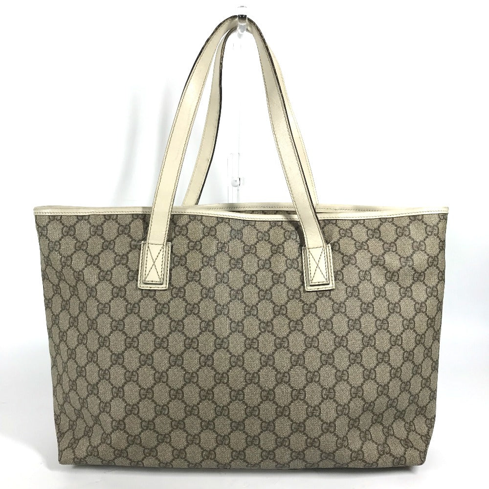 GUCCI Shoulder Bag 211137 GG Supreme canvas, leather beige GG Supreme Women Used