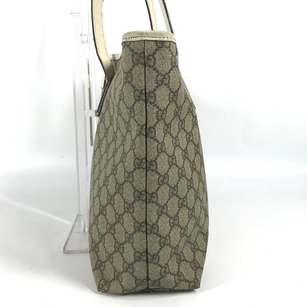 GUCCI Shoulder Bag 211137 GG Supreme canvas, leather beige GG Supreme Women Used