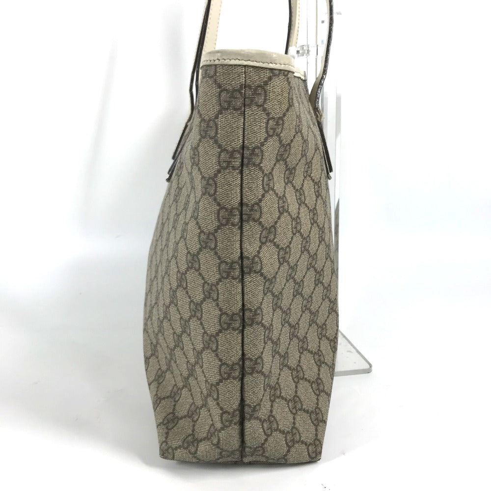 GUCCI Shoulder Bag 211137 GG Supreme canvas, leather beige GG Supreme Women Used