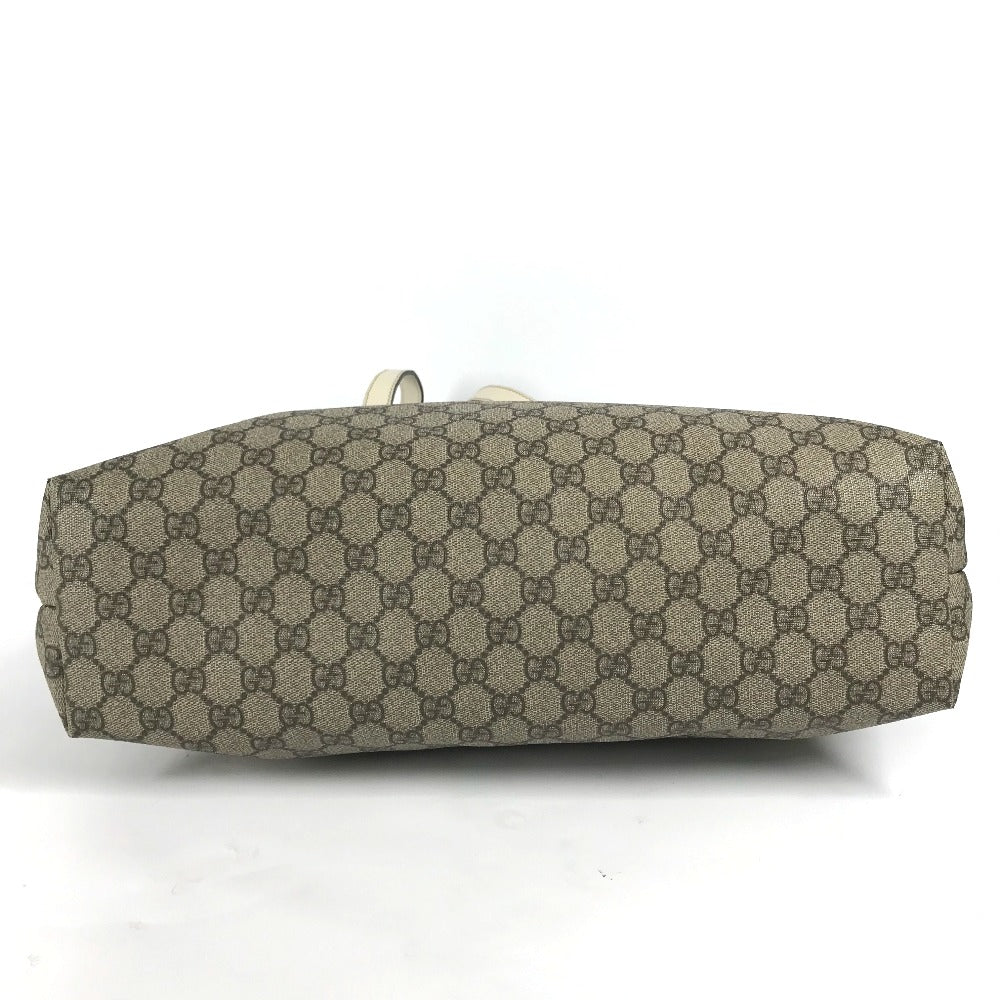 GUCCI Shoulder Bag 211137 GG Supreme canvas, leather beige GG Supreme Women Used