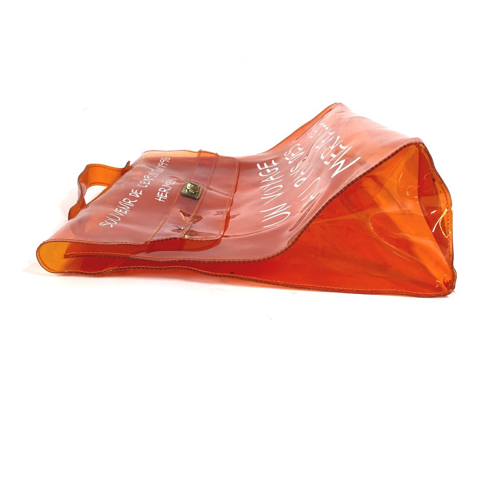HERMES Handbag Plastics Orange Plastics Kelly