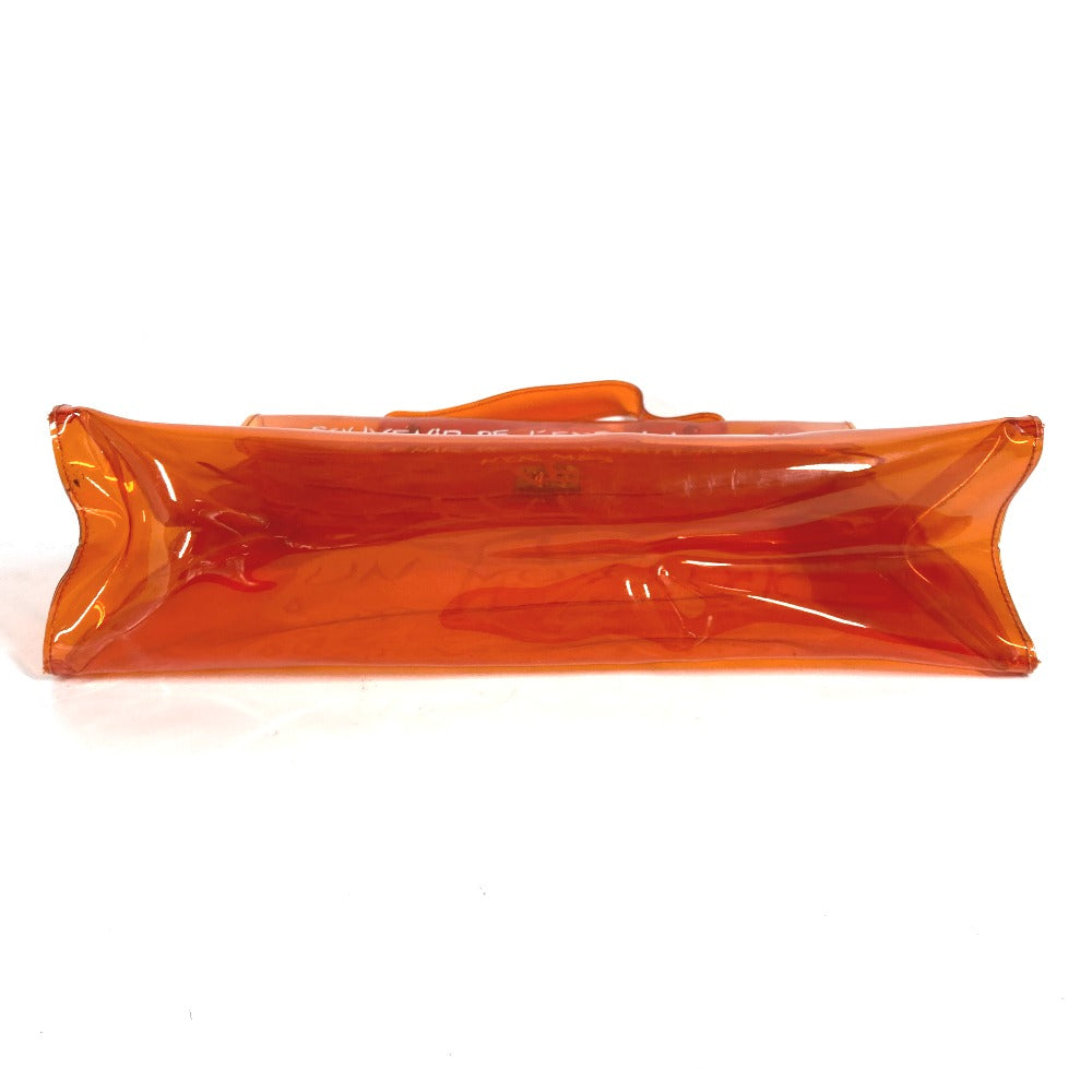 HERMES Handbag Plastics Orange Plastics Kelly