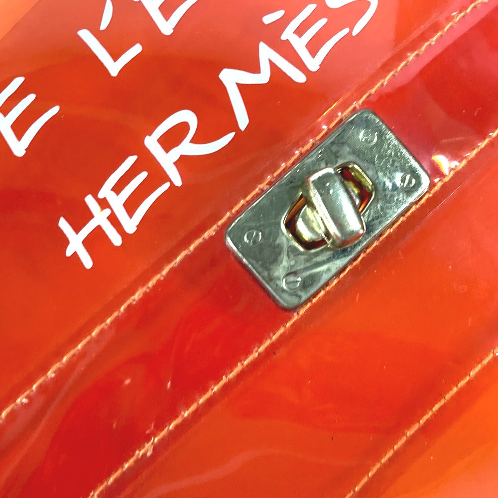 HERMES Handbag Plastics Orange Plastics Kelly