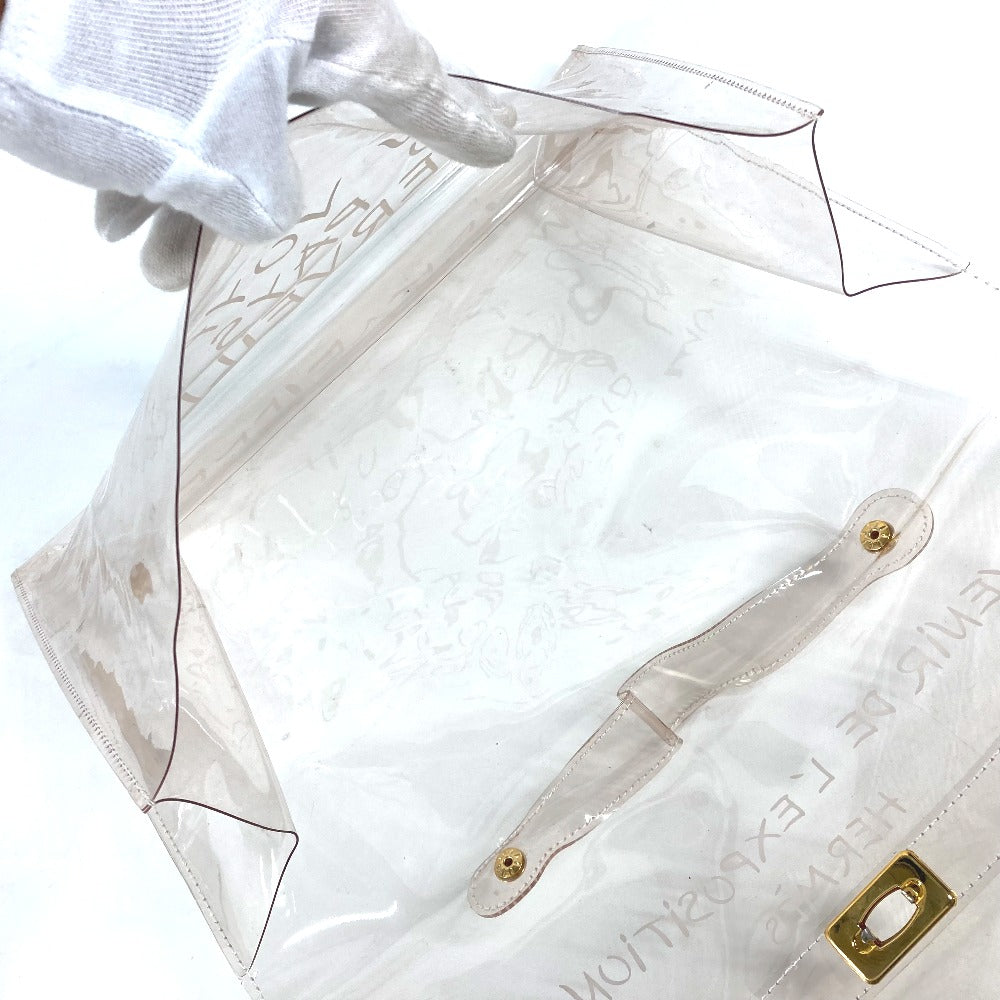 HERMES Handbag Plastics clear Plastics Kelly