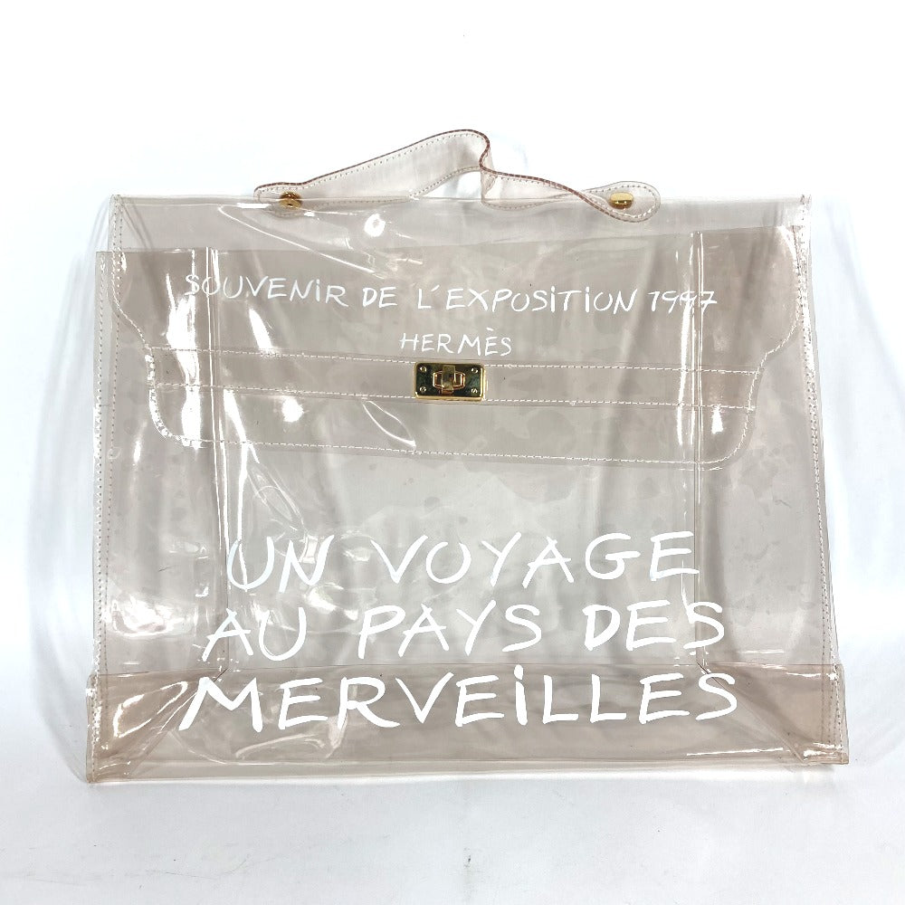 HERMES Handbag Plastics clear Plastics Kelly