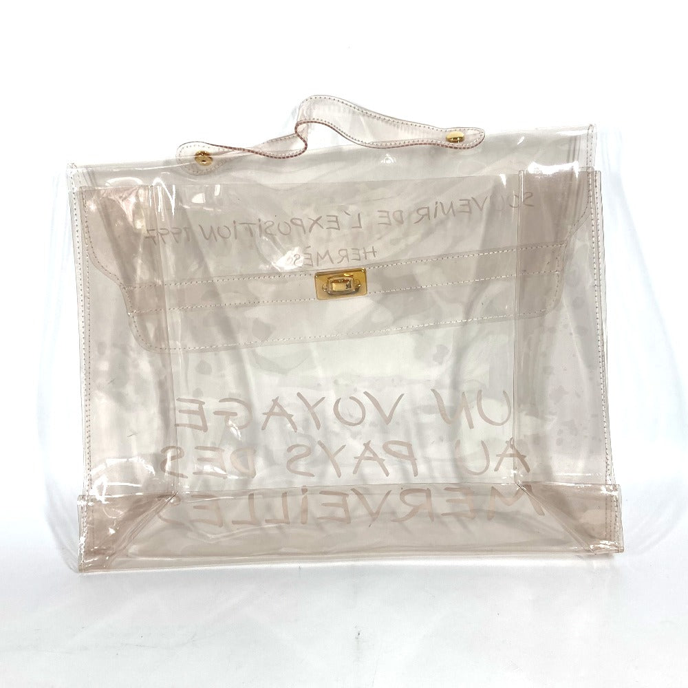 HERMES Handbag Plastics clear Plastics Kelly