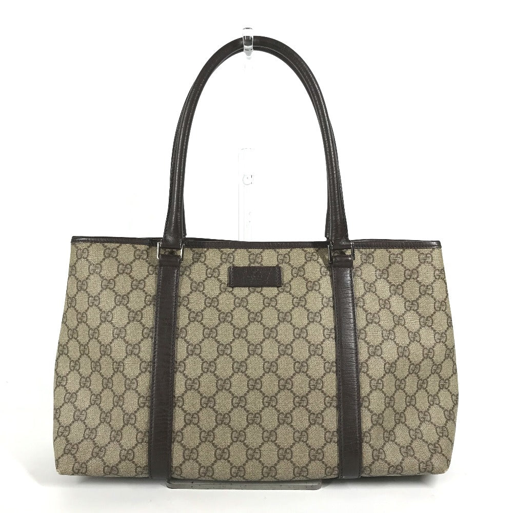 GUCCI Shoulder Bag 114595 GG Supreme canvas, leather beige GG Supreme Women Used