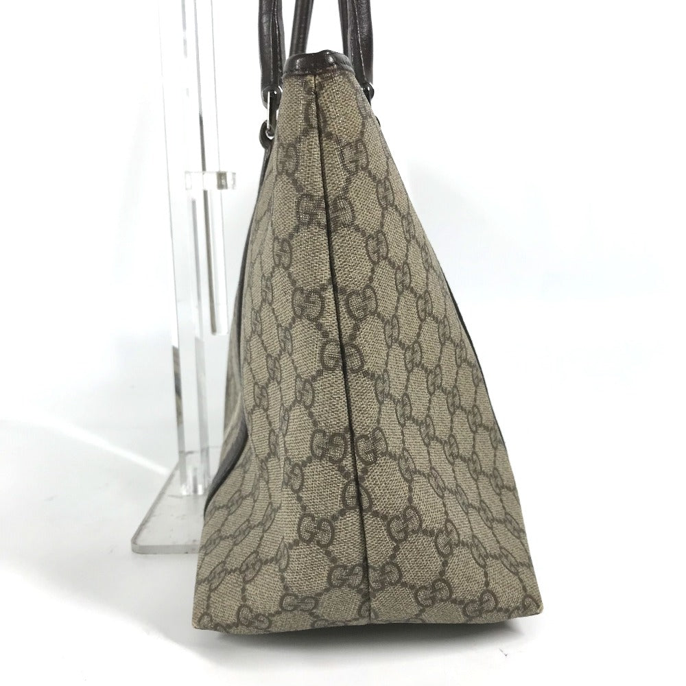 GUCCI Shoulder Bag 114595 GG Supreme canvas, leather beige GG Supreme Women Used