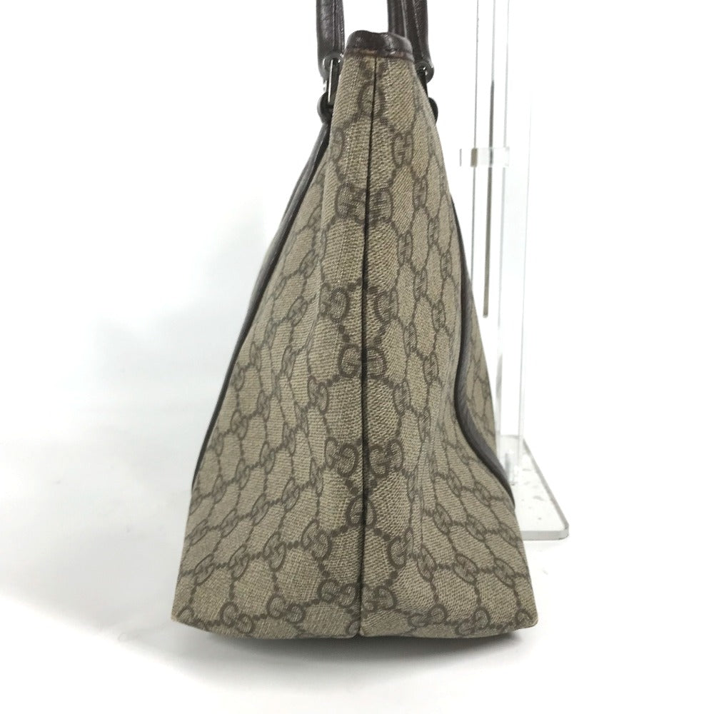 GUCCI Shoulder Bag 114595 GG Supreme canvas, leather beige GG Supreme Women Used