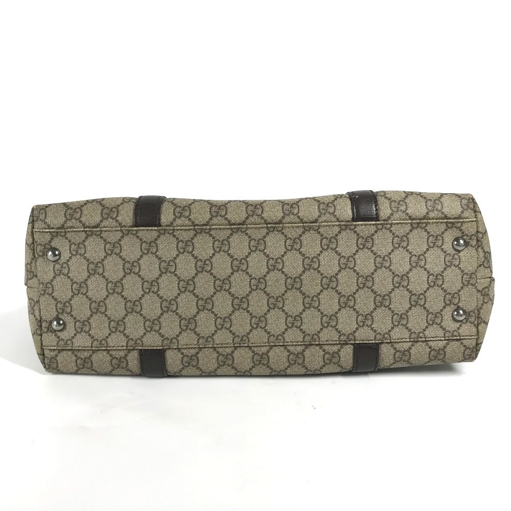 GUCCI Shoulder Bag 114595 GG Supreme canvas, leather beige GG Supreme Women Used