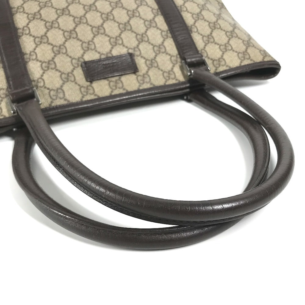 GUCCI Shoulder Bag 114595 GG Supreme canvas, leather beige GG Supreme Women Used