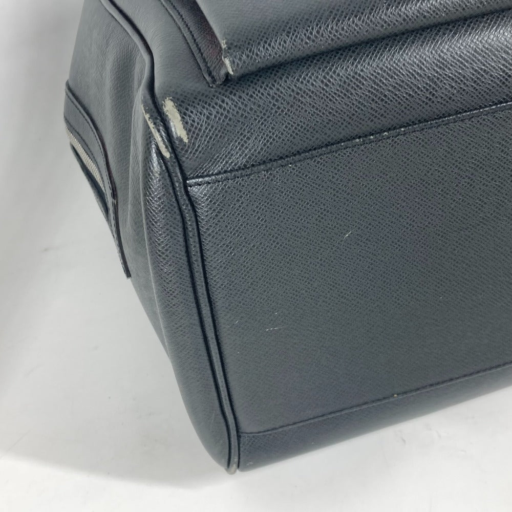 LOUIS VUITTON Boston Duffel bag M32502 Taiga Leather black Taiga Ivan mens Used
