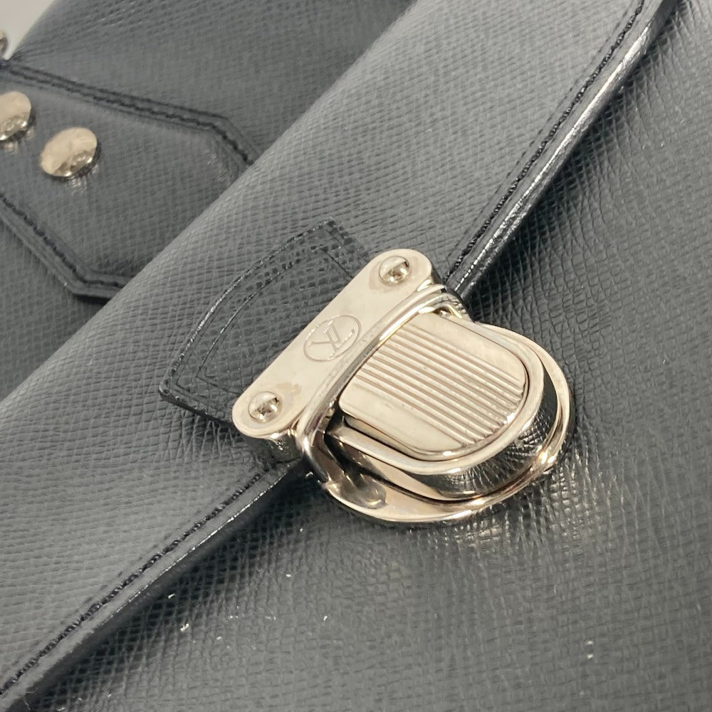 LOUIS VUITTON Boston Duffel bag M32502 Taiga Leather black Taiga Ivan mens Used