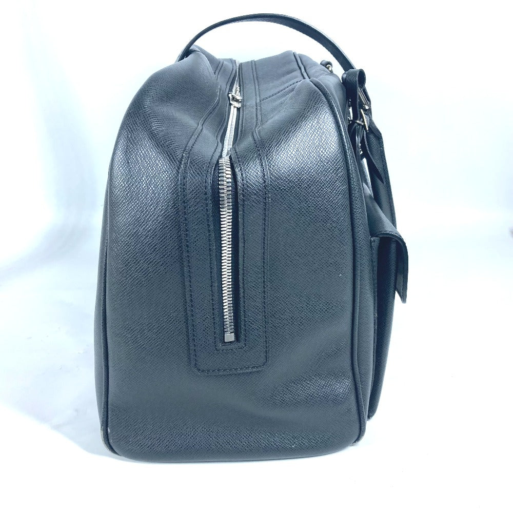 LOUIS VUITTON Boston Duffel bag M32502 Taiga Leather black Taiga Ivan mens Used