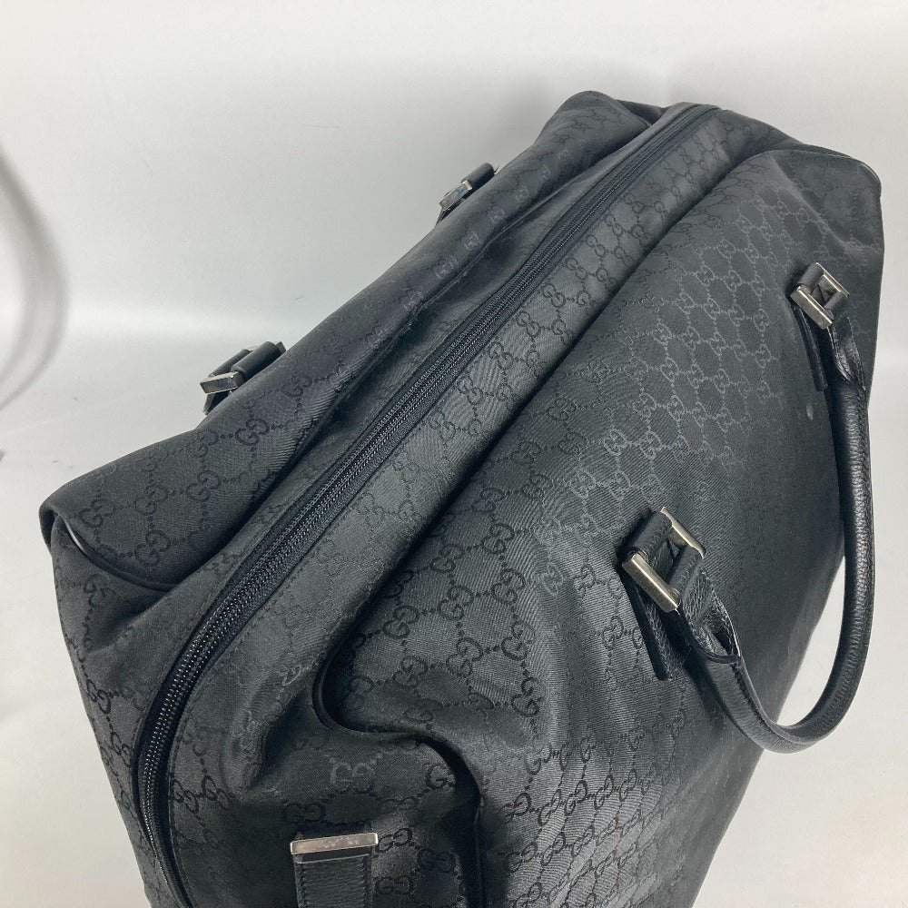 GUCCI Boston Duffel bag 190629 Leather / nylon black GG logo unisex(Unisex) Used