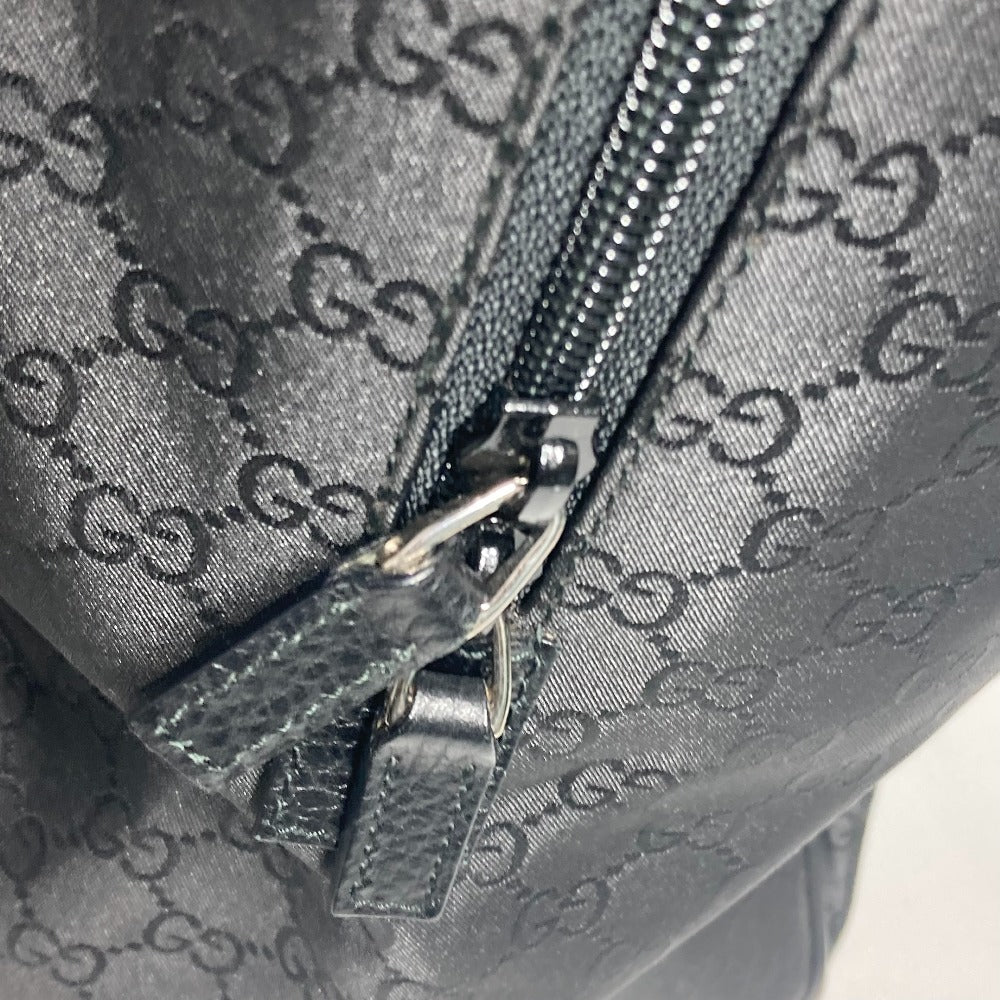GUCCI Boston Duffel bag 190629 Leather / nylon black GG logo unisex(Unisex) Used