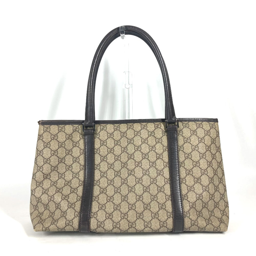 GUCCI Tote Bag 114595 GG Supreme canvas, leather beige GG Supreme logo